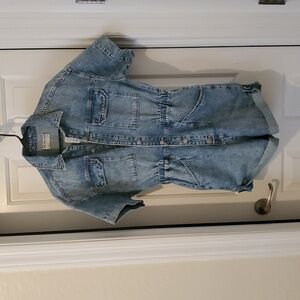 NEW Free People Marci  Denim Romper (Marrakesh)  Retails $128 Authentic